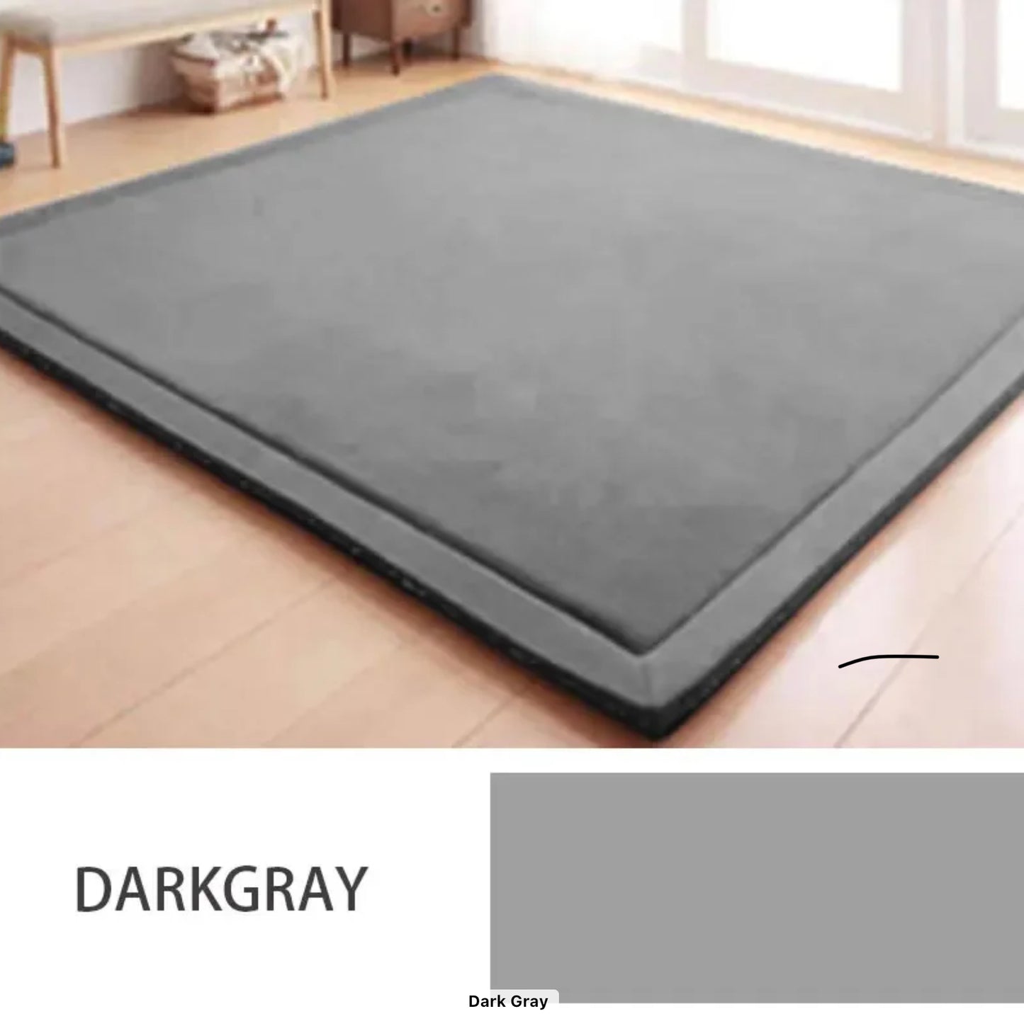 Tatami memory foam mat DARK GREY